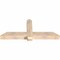 Ekena Millwork Eugene Smooth Timber Gable Bracket, Douglas Fir, 60"W x 25"H x 5 1/2"D x 5 1/2"F, 10/12 Pitch GBW060X25X0606EUG00SDF - alternate 2
